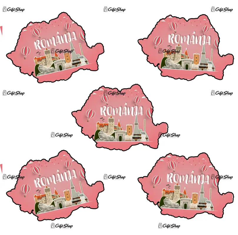 Harta, romania, magnet frigider mgs016